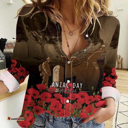 Australia - New Zealand ANZAC Lone Pine Women Casual Shirt The Last Post LT7