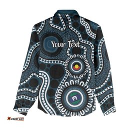 Carlton NAIDOC Week 2026 Personalised Women Casual Shirt 50 Years of Deadly Aboriginal Art LT14
