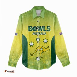 Australian Kangaroo Lawn Bowls Custom Women Casual Shirt Aussie Minimalist Style LT9