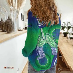 Australia Torres Strait Islanders Women Casual Shirt Dhari Aboriginal Pattern LT14