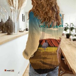 Australia Personalized Women Casual Shirt Uluru Scenery LT7