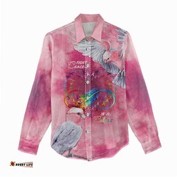 Australia Fight Cancer In All Colors Women Casual Shirt Galah Pink Tie Dye LT7