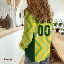 Custom Australia Socceroos 2025 Women Casual Shirt Forever Golden LT01
