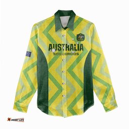 Custom Australia Socceroos 2025 Women Casual Shirt Forever Golden LT01