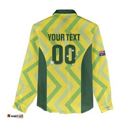 Custom Australia Socceroos 2025 Women Casual Shirt Forever Golden LT01