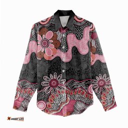 Australia NAIDOC Week 2026 Women Casual Shirt Aboriginal Contemporary Art LT7