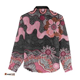 Australia NAIDOC Week 2026 Women Casual Shirt Aboriginal Contemporary Art LT7