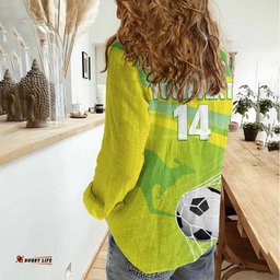 Custom Australia Soccer 2026 Women Casual Shirt Come On Matildas LT14