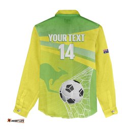 Custom Australia Soccer 2026 Women Casual Shirt Come On Matildas LT14