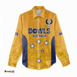 Australian South Australia Lawn Bowls Custom Women Casual Shirt Aussie Minimalist Style LT9