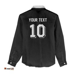 Custom Aotearoa Rugby Women Casual Shirt Fern Blacks-Traditional Maori Motifs Design LT03