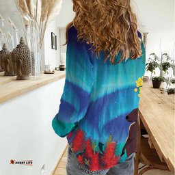 Australia Northern Lights Scenery Women Casual Shirt LT7