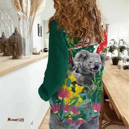 Australia Day Koala Women Casual Shirt Aussie Aussie Aussie Oi Oi Oi National Color LT9