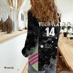 Custom Australia Matildas 2026 Women Casual Shirt Come On Aussie Grunge Style LT14