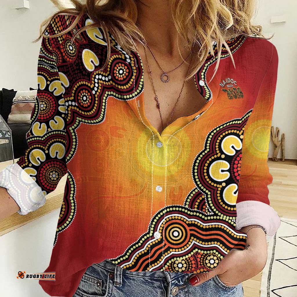 Australia Indigenous NAIDOC Week 2026 Women Casual Shirt 50 Years Of Deadly LT05