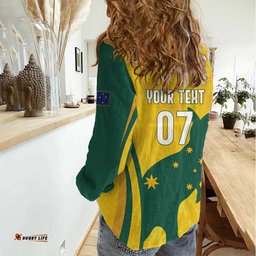 Australia Socceroos Custom Women Casual Shirt 2026 Forever Golden LT7