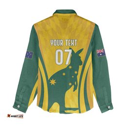 Australia Socceroos Custom Women Casual Shirt 2026 Forever Golden LT7