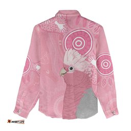 Australia Breast Cancer Awareness Women Casual Shirt Galah Faith Hope Love Pink Month LT14