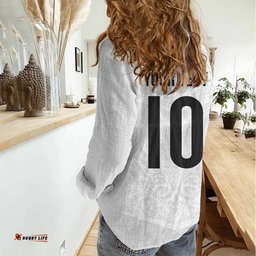 Custom New Zealand Football Women Casual Shirt The Whites-Sporty T90 Style LT03
