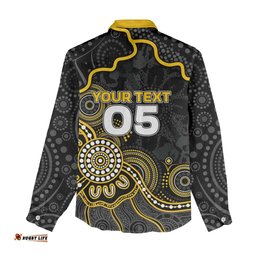 Custom Richmond Football Women Casual Shirt Aboriginal Dot Art Pattern DT05