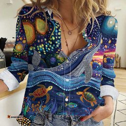 Heal Country Heal Our Nation Aboriginal Dreamtime Women Casual Shirt LT9