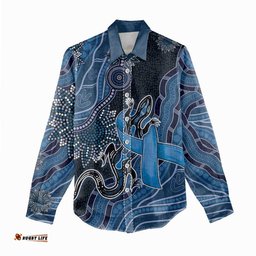 Personalised Autism Awareness Women Casual Shirt Hope Ribbon And Aboriginal Patterns DT05