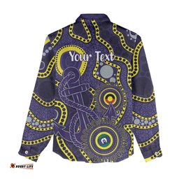 Dockers NAIDOC Week 2026 Personalised Women Casual Shirt 50 Years of Deadly Aboriginal Art LT14