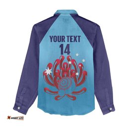Custom New South Wales Bowls Australia Women Casual Shirt Go Champions NSW Waratah LT14