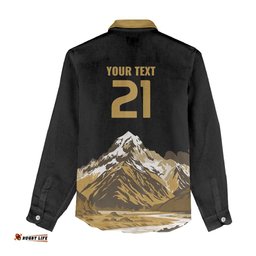 Custom Oceania Football NZ South Island Women Casual Shirt Minimal Mount Cook Silhouette LT9