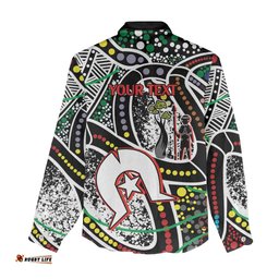 NAIDOC 50 Years of Deadly Personalised Women Casual Shirt Aboriginal Dot Art LT9