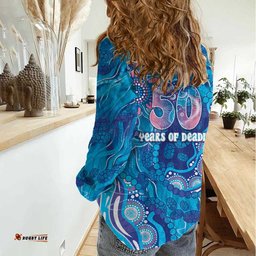 NAIDOC Week 2026 Women Casual Shirt Turtle Dream On The Waves DT05