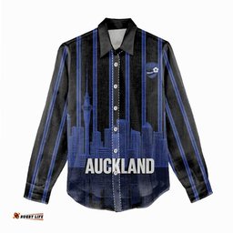 New Zealand Auckland Football Custom Women Casual Shirt Go City of Sails Est 2025 LT14