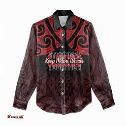 Personalised Keep Maori Wards New Zealand Women Casual Shirt Stronger Together Aotearoa Taniko LT14