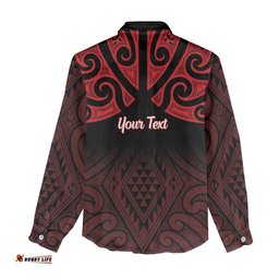 Personalised Keep Maori Wards New Zealand Women Casual Shirt Stronger Together Aotearoa Taniko LT14