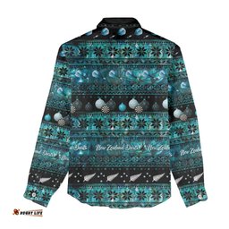 New Zealand Darts Christmas Women Casual Shirt Merry Xmas Aotearoa Maori Paua Shell LT14