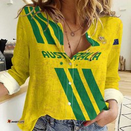 Custom Soccer 2026 Australia Women Casual Shirt Socceroos Go Glory LT01