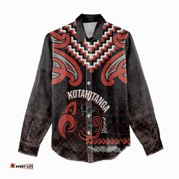 Maori Waitangi Women Casual Shirt Kotahitanga Poutama Mix Whakairo LT7