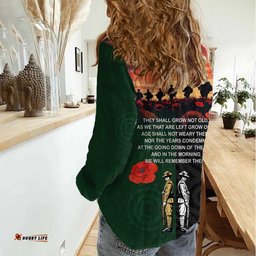 New Zealand and Australia ANZAC Day Women Casual Shirt Lest We Forget Indigenous and Maori Pattern LT03
