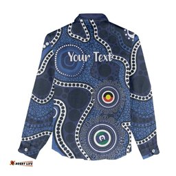 Geelong Cats NAIDOC Week 2026 Personalised Women Casual Shirt 50 Years of Deadly Aboriginal Art LT14