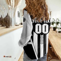 Personalized Collingwood Magpies Women Casual Shirt Modern Geometric Sports Graphic Style TS04