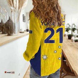 Western Australia Lawn Bowls Custom Women Casual Shirt Aussie Minimalist Style LT9