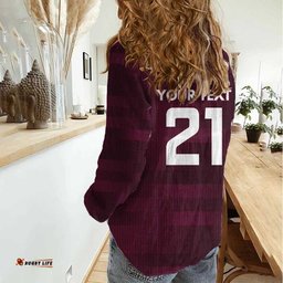 Pride of Burleigh Rugby Spirit Custom Women Casual Shirt Queensland Grand Final Edition 2025 LT9