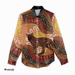 Indigenous Dingo Australia Women Casual Shirt Australian Aboriginal Art Proud LT14