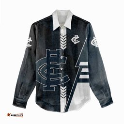 Personalized Carlton Blues Women Casual Shirt Modern Geometric Sports Graphic Style TS04