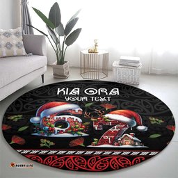 Aotearoa Six Seven Personalized Round Carpet New Zealand Funny Christmas LT9