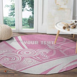 Australia Bowls Personalised Indigenous Pink Round Round Carpet LT7