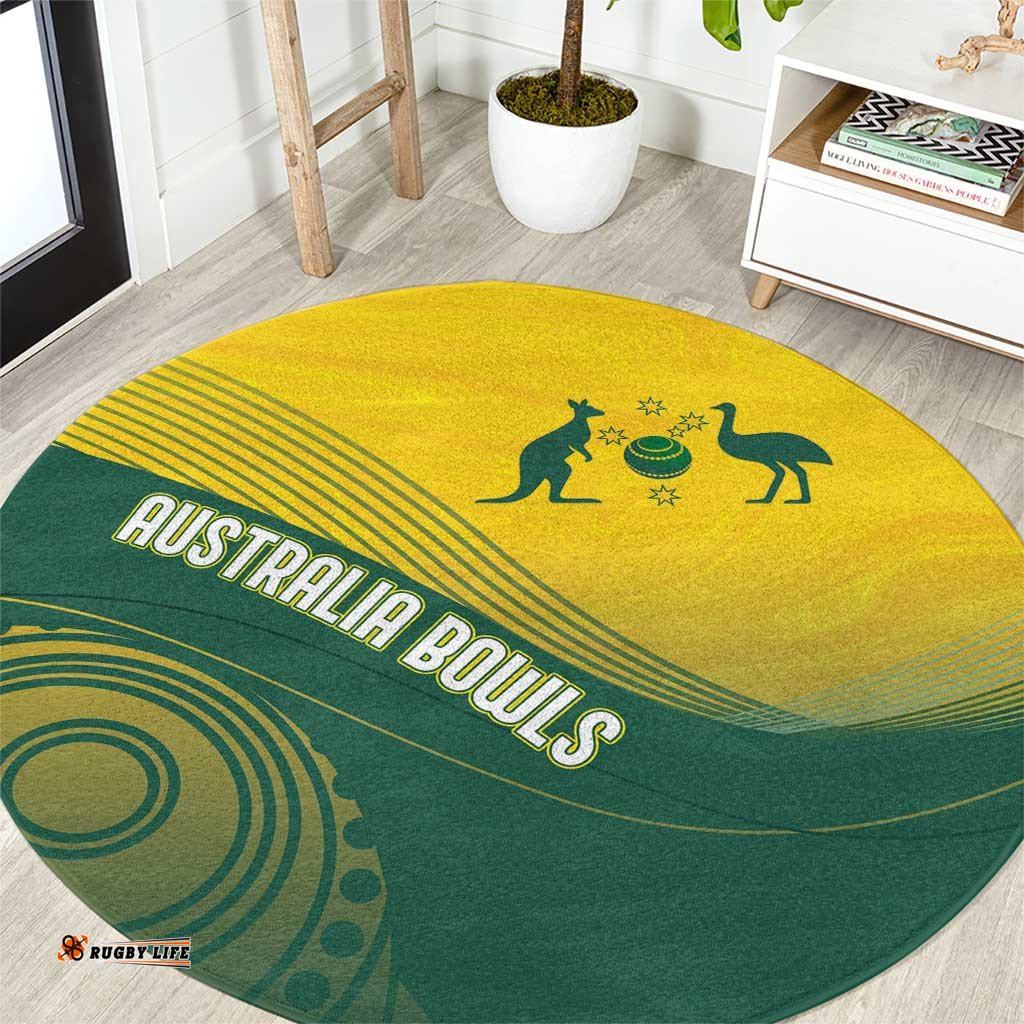 Australia Bowls Round Carpet Basic Marble Glaze - National Color LT7