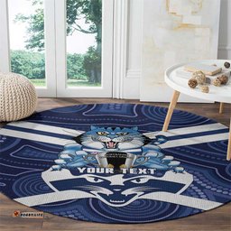 AFL Cats Football Personalised Round Carpet Final Geelong Premiers Trophy Aboriginal LT14
