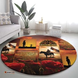 ANZAC Day Film Reel Lest We Forget Round Carpet Australia NZ Memorial LT9