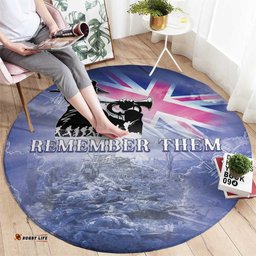 Australia ANZAC Day Round Carpet Battle Of Passchendaele Remember Them LT05